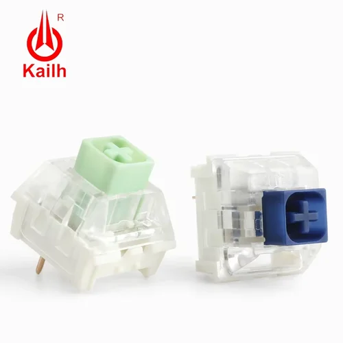 Kailh Box-interruptor de teclado Jade Navy, interruptores táctiles Clicky, Teclado mecánico DIY SMD RGB MX, interruptor de 3 pines, PC para juegos personalizado