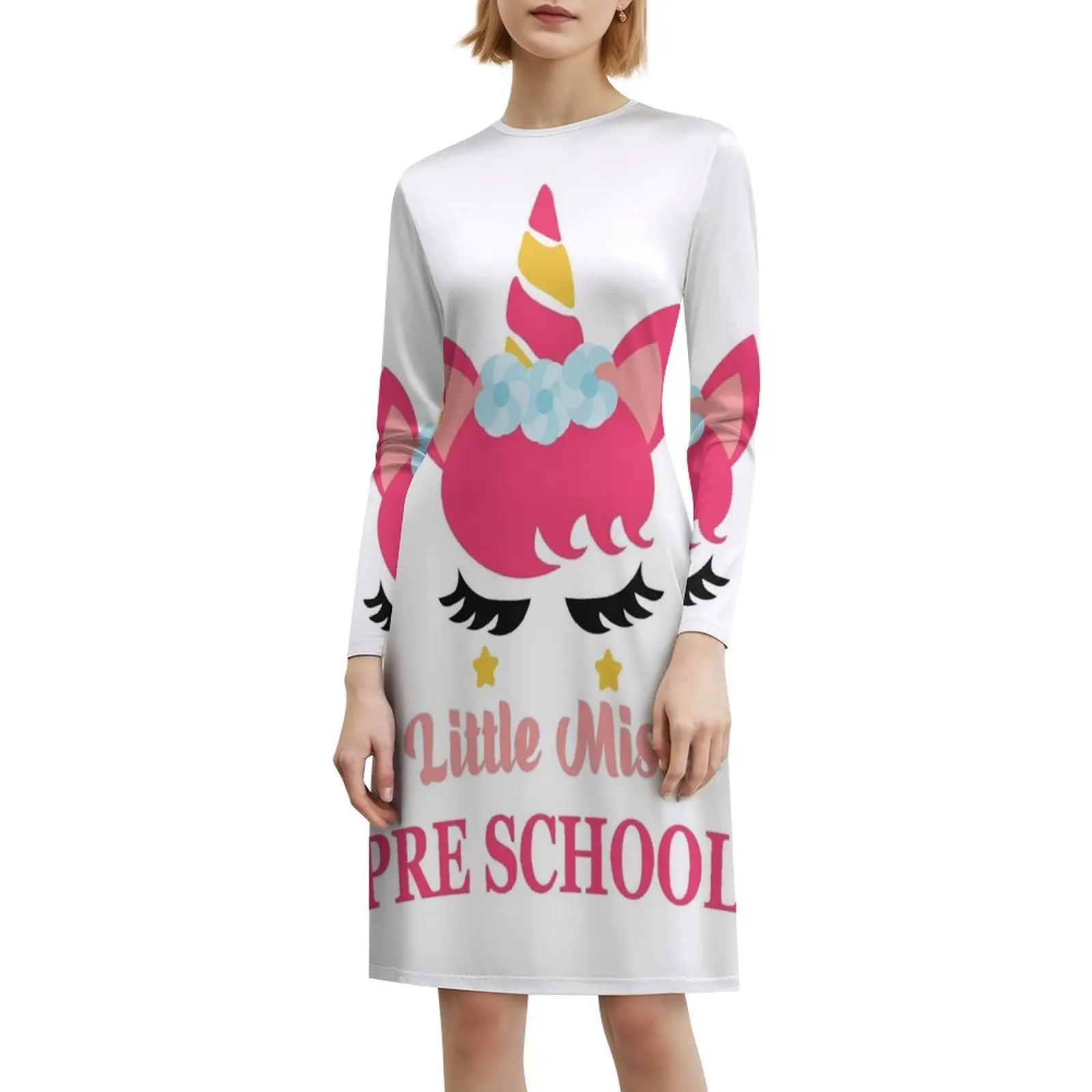 فستان حفلات أنيق لمرحلة ما قبل المدرسة في اليوم الأول للنساء لمرحلة ما قبل المدرسة مع خيارات قصيرة/طويلة/بدون أكمام للعودة إلى