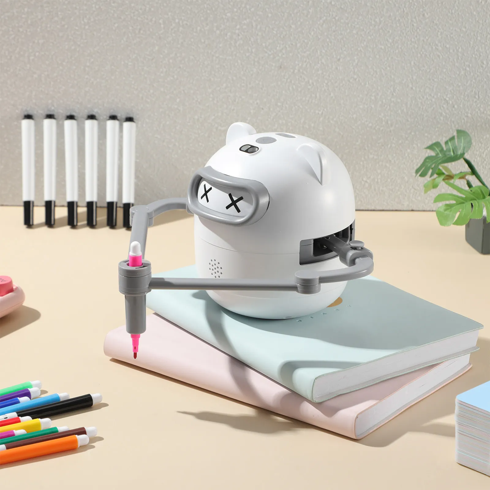 Smart Drawing Robot Voice Interactive Painting Kids Stem Halloween Christmas Children Painting Robot Automatic Paint Intelligent