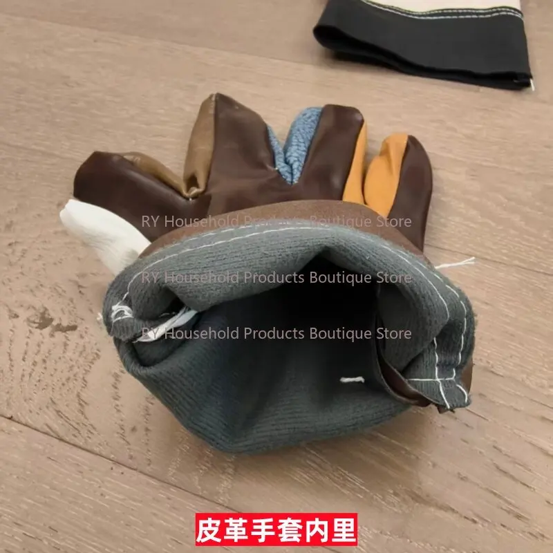 Welding Gloves Welding Welder Machinery Wear Resistance Oil Resistance Thickening