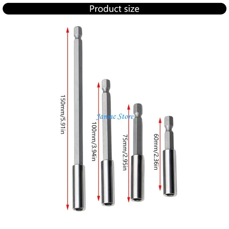 LX0C 4PCS Hexagonal Rending Ednension Connecting Gound 1/4 быстро меняя