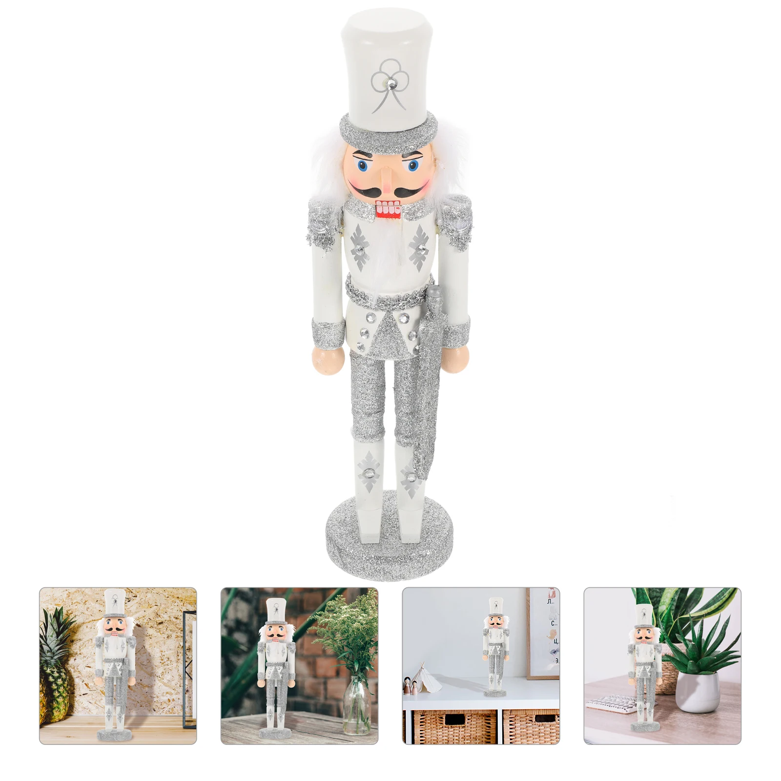 

Nutcracker Ornament Table Decorations Nutcrackers Figures The Dining Statue Puppet Wood Soldier Christmas