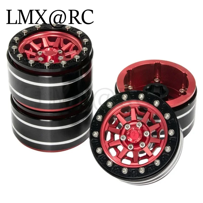 4 stuks Metalen 1.9 "Beadlock Velg Wielnaaf voor 1/10 RC Crawler Auto Axiale SCX10 Pro Traxxas TRX4 RC4WD D90 Redcat Gen8 Upgrade