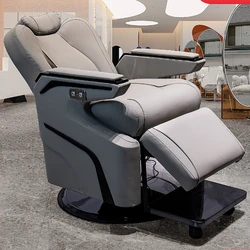 Barber Shop Oil Head Large Chair for Men Hair Cutting Retro Reclining Shaving Therapy Chair