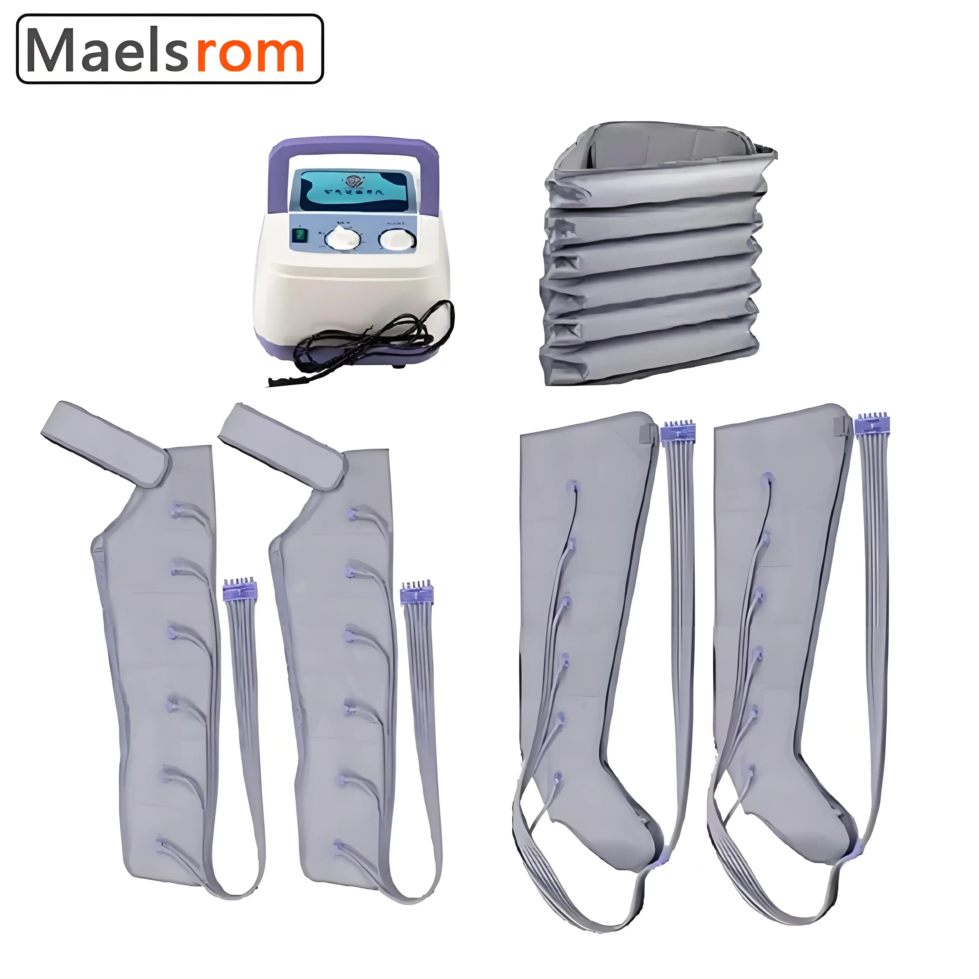 Air Compression Leg Massager - Rechargeable Muscle Recovery System with Blood Circulation Boost - Full Leg & Calf Therapy Wrap