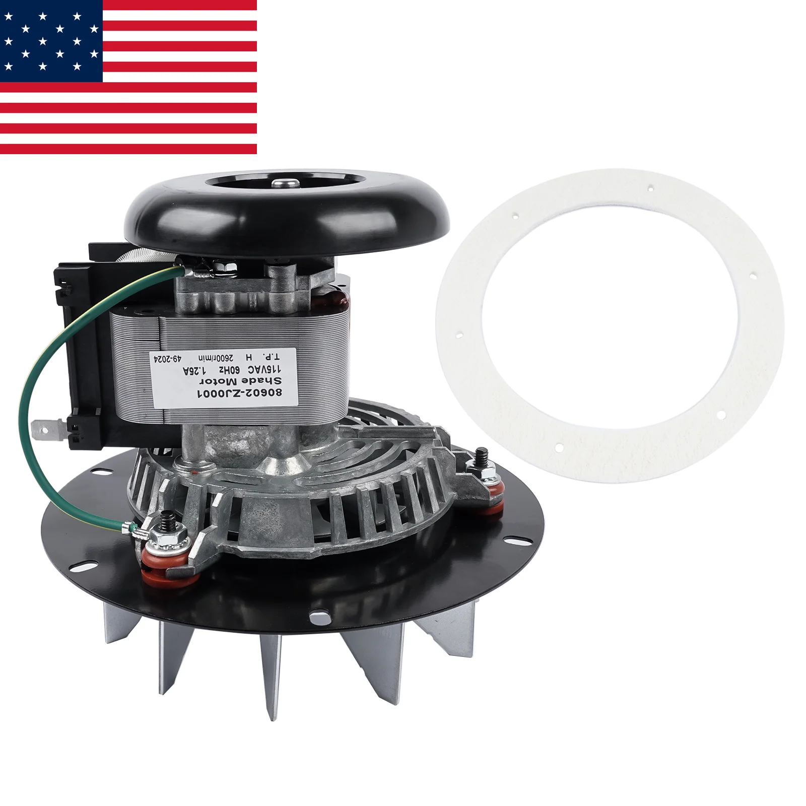 

AP03 80602 Exhaust Blower Combustion Fan Draft Motor Kit for Ashley USSC Vogelzang Pellet Stoves