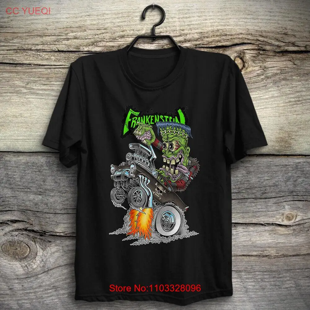 Хлопковая футболка S-5XL Frankenstein Hot Rod Boris Karloff Bela Lugosi Gene