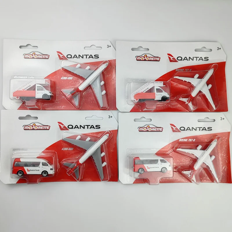 Majorette Cars TOYOTA Hiace & A380-800 VOLKSWAGEN Crafter & BOEING 787-9 1/64 Die-cast Model Collection Toy Vehicles