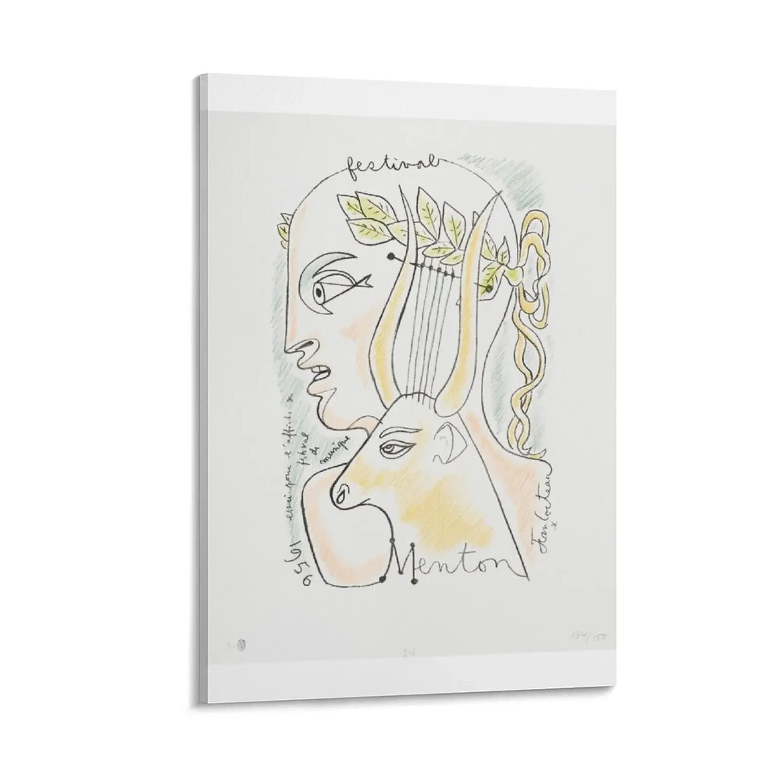 

Jean Cocteau artwork Canvas Painting wall decoration room decors aesthetic cute room decor wallpapers home decor