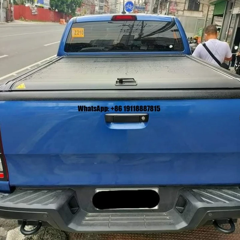 

Wildfront Aluminum Alloy Roll-Up Retractable Folding Hard Tailbox Tonneau Cover for Isuzu Navara NP300-Waterproof No-Drill
