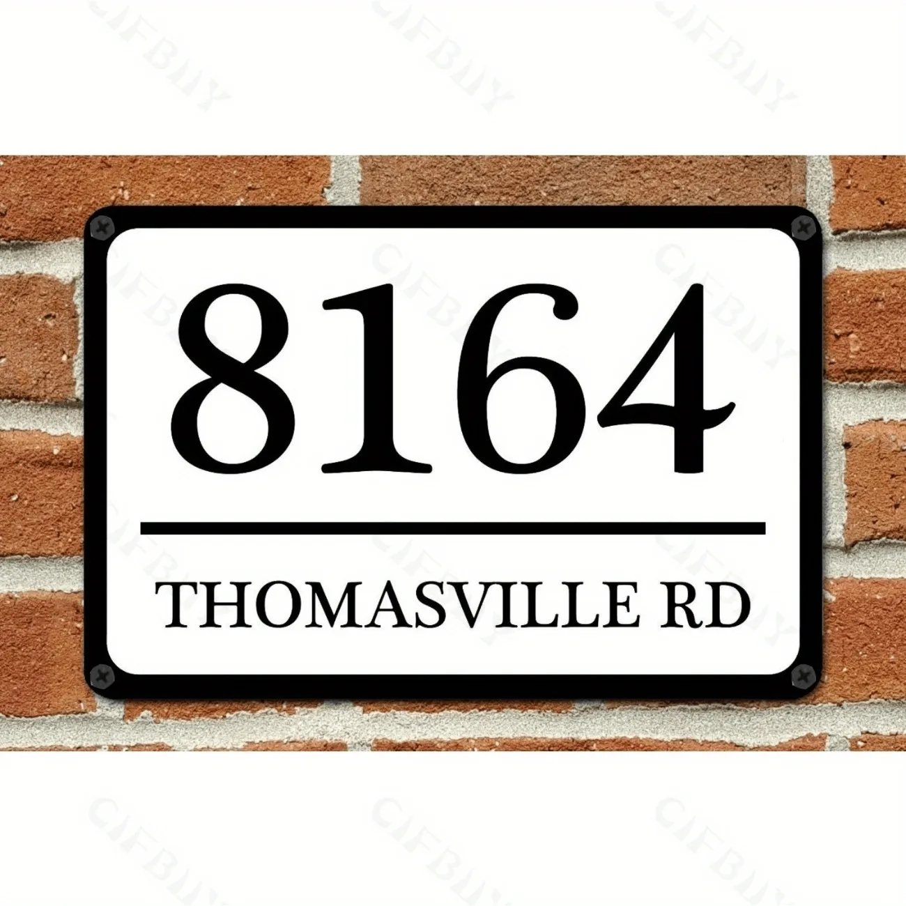 Personalized Metal Home Address Sign - 12