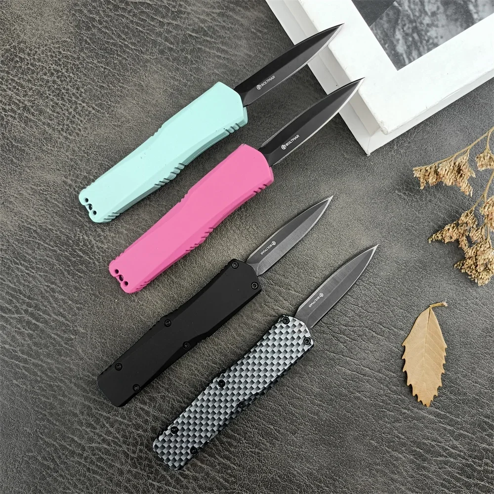 2024 Utility Mini Pocket Folding Knife 440c Blade Zinc Alloy Handles Outdoor Hunting Tactical Knives Camping Safety EDC Tools