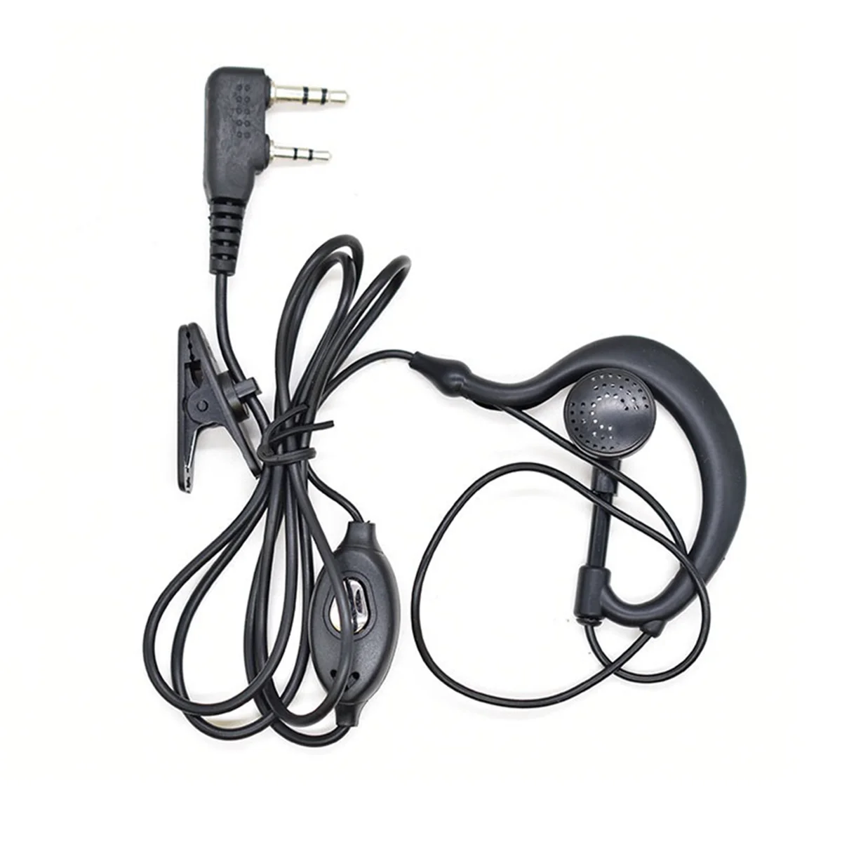 SMIEA Walkie Talkie Headset 2 Pin K-Plug Wired Two Way Ham Radio Earpiece for Baofeng BF-888S UV5R Walkie Talkie 992 Earwear