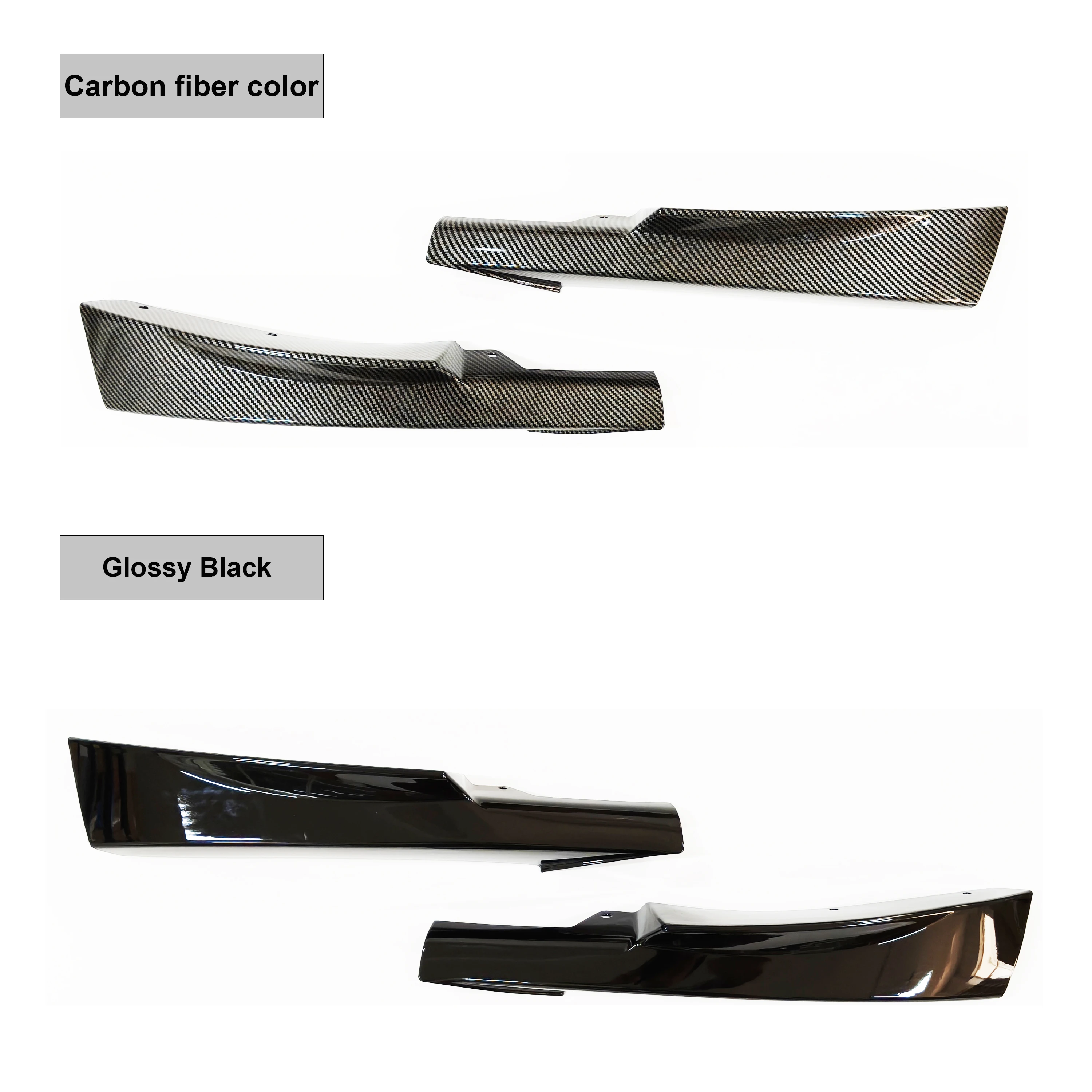Front Bumper Lip Splitters Diffuser Spoiler Gloss Black Carbon Look Body Kit For BMW E90 E91 LCI M Sport 2009-2012