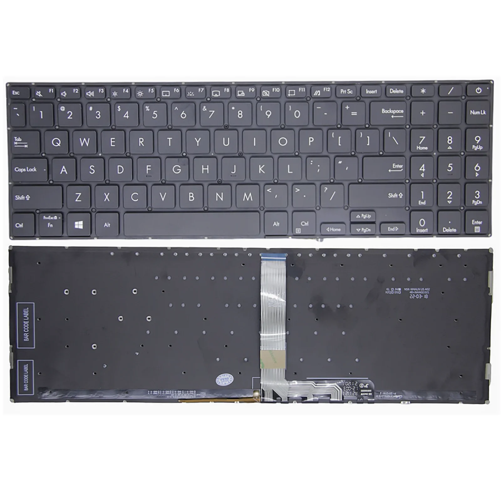 

Американская клавиатура для ноутбука ASUS ZenBook Pro 15 UX535LH UX535LI UX535Q UM535 UX535 UX535L UX535QE