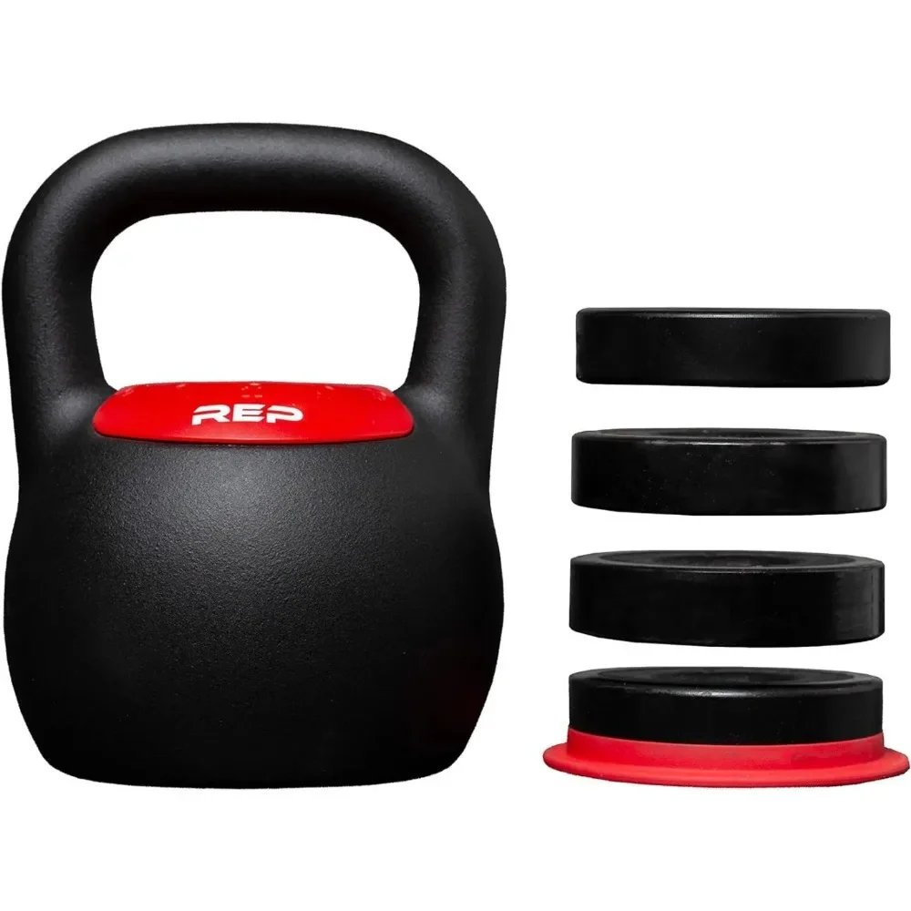 Adjustable Kettlebell with Matte Powder Coating – Quickly Select From Multiple KG or LB Weight Options for HIIT