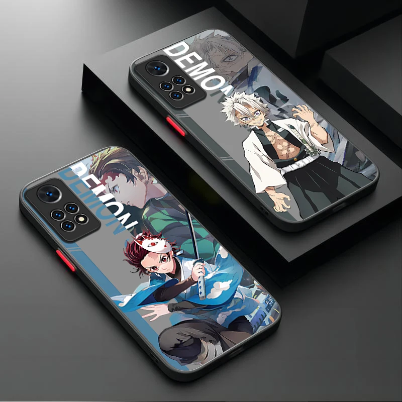 Anime Demon Slayer Schokbestendig Case voor Xiaomi Redmi A5 A4 A3 A3X A2 A1 Plus 13X Redmi K70 Ultra K70E K60 K50 K40 K40S K30 K20