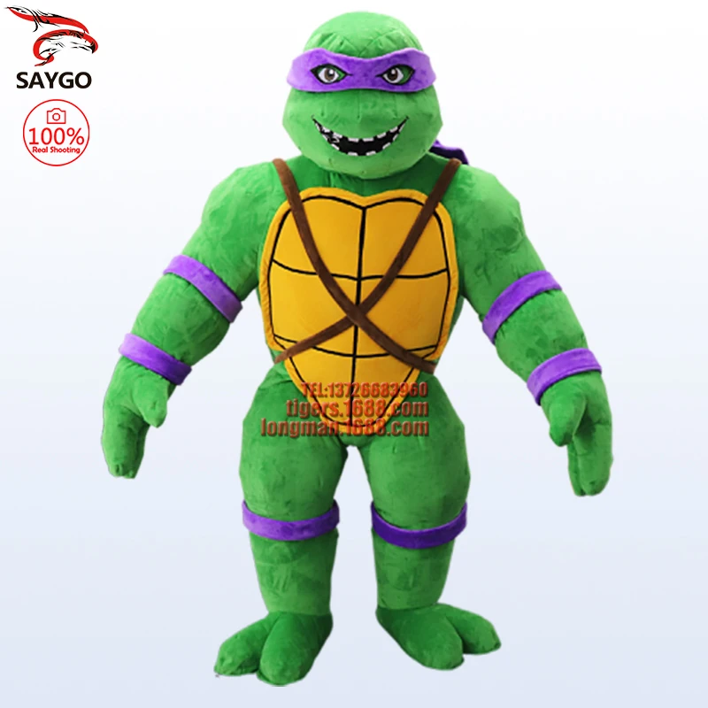 Giant Plush Inflatable Christmas TMNT Mascot Costume Walking Doll Clothes Halloween Carnival Fancy Party Suits Not Battery