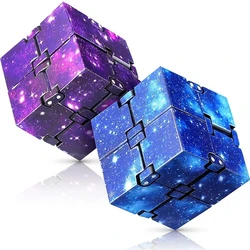 Infinity Cube Flip Toy para crianças, Ansiedade Fingertips Game, Antistress Puzzle, Magic Finger Fidget, Autismo Hand Gifts