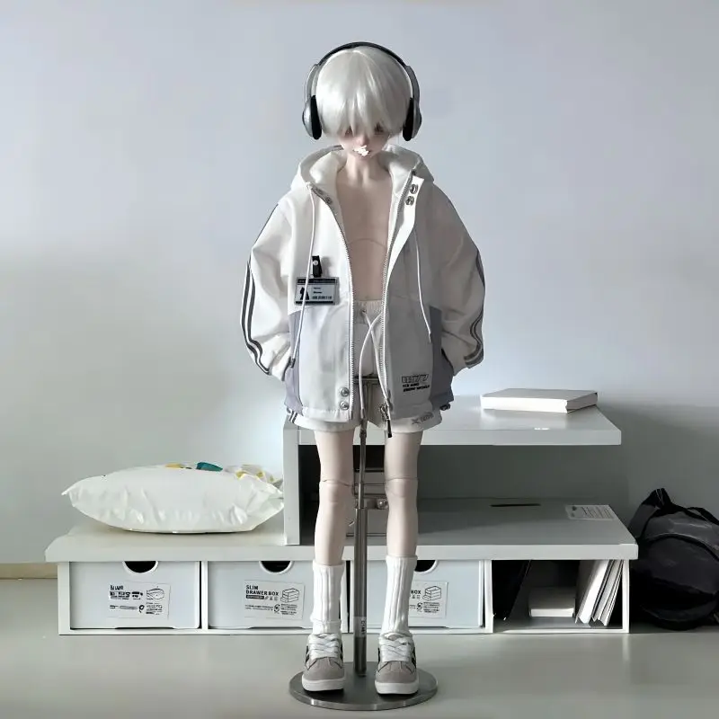 As roupas de boneca bjd são adequadas para conjunto de acessórios de boneca com corta-vento legal e solto de tamanho 1/4