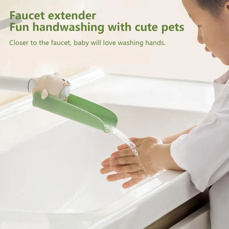 Bathroom Sink Nozzle Faucet Extender Animal Shaped Water Tap Extension Kitchen Faucet Accessories for Children Kid Hand Washing