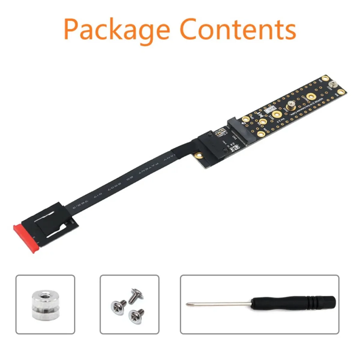 Adicionar cartão ngff m.2 chave a macho para chave m fêmea adaptador de placa com cabo m2 chave ae para nvme para 2230 2242 2260 2280