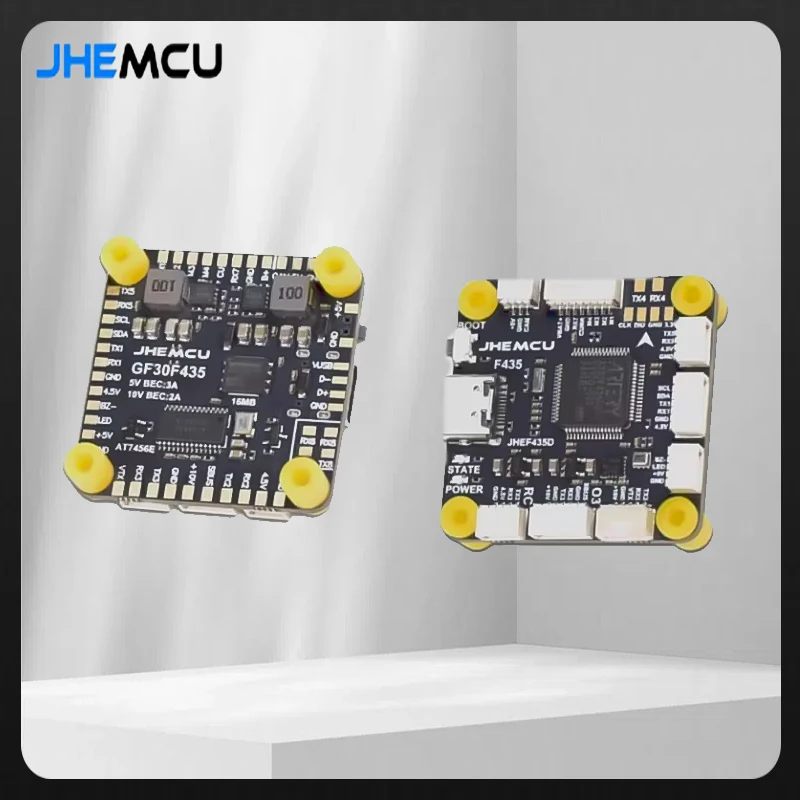 JHEMCU GF30F435 Flight Controller ICM42688P Support OSD GPS Black Box 16M Barometer SPL06 3-6S LIPO 30.5Mx4M for RC FPV Drone