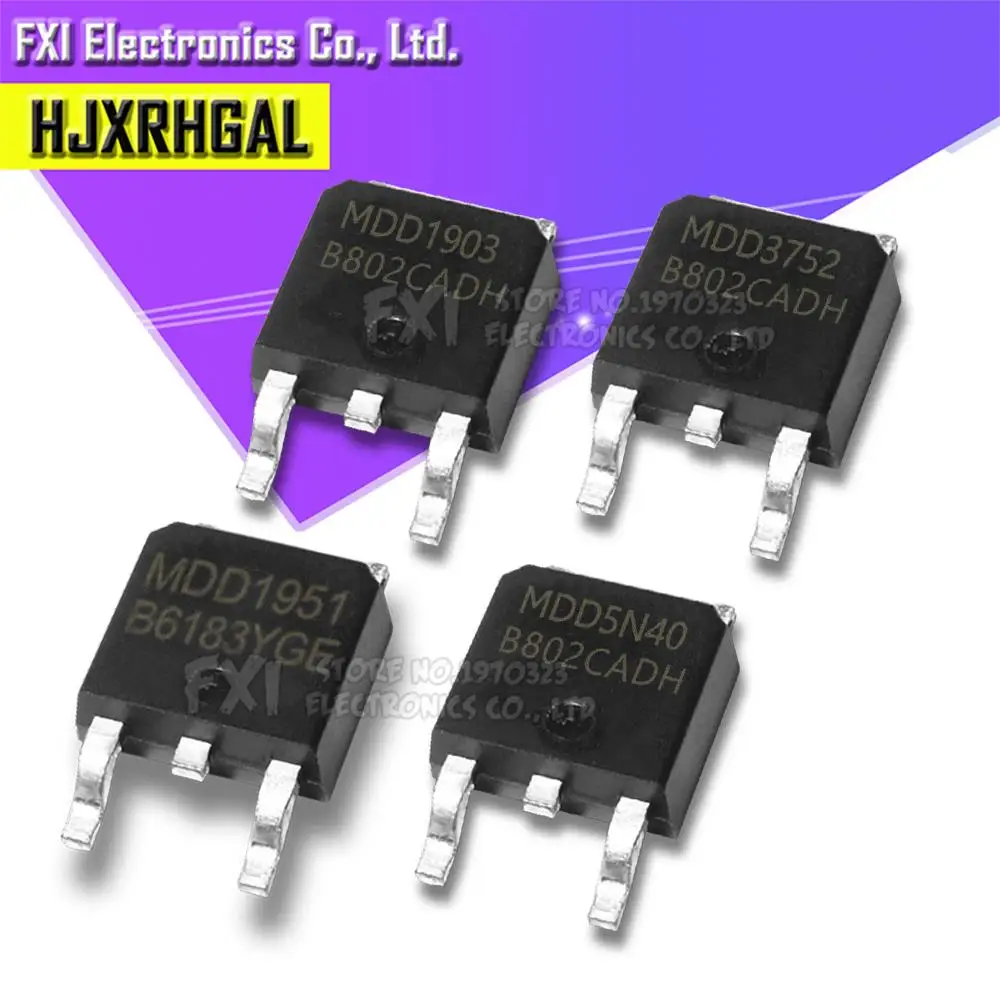 Piezas MDD70R900P TO252 70R900P TO-252 70R900 MDD5N40 5N40 MDD3752 MDD1903 MDD14N25 14N25 MDD3752RH MDD5N40RH MDD1903RH MDD1752, 10 unidades