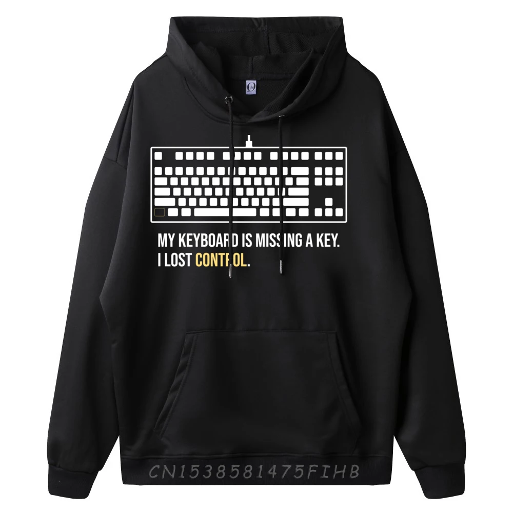 Keyboard Ctrl Key Lost Control Funny Programmer Computer Pun Designer Hoodie Men Clothes Gift