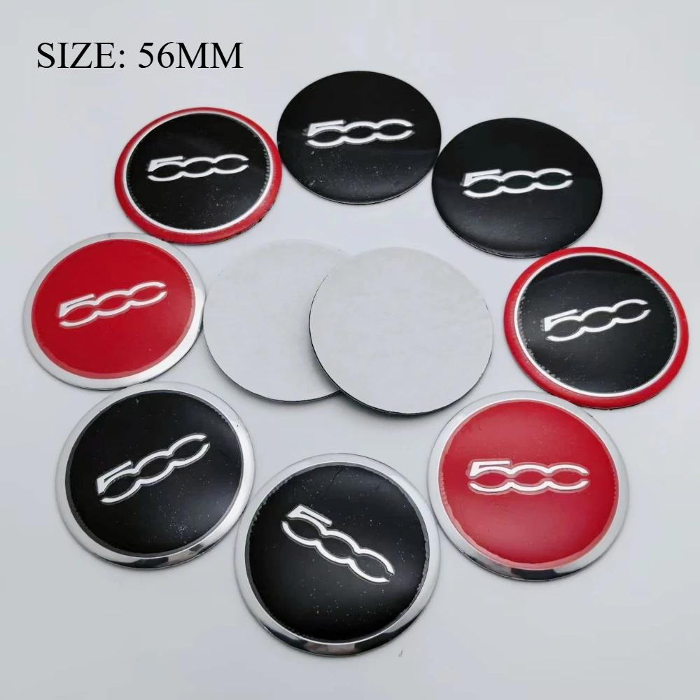 

Комплект из 4 шт. 56 мм, эмблема 500, наклейки на колеса автомобиля, центральные заглушки для колесных дисков, колпаки на ступицы, значок, замена автомобильных аксессуаров