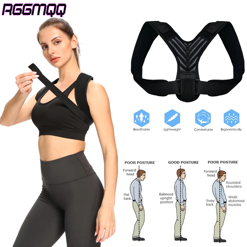 1PCS Premium Posture Corrector for Men Women - Adjustable Back Brace for Clavicle Support, Spine Alignment & Workout & Daily Use