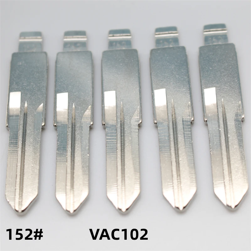 OEM 30Pcs 152# VAC102 Metal Blank Uncut Flip Remote Key Blade For Renault Megan Clio For Peugeot For Keydiy KD Xhorse VVDI