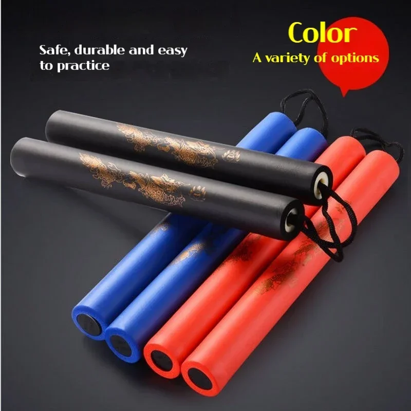 Nunchaku de esponja para niños y principiantes, juguetes de espuma para practicar, Taekwondo, gimnasio, 2 palos, 2024