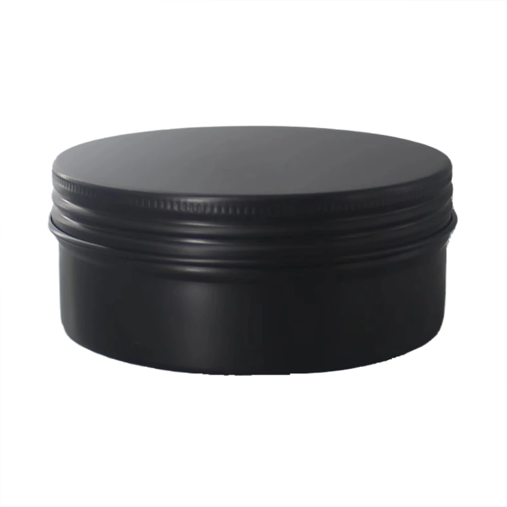 5/10/15/20/30/50/60/80/100/150g Black Empty Aluminum Box Lids Silvery Tin Cans Roundnd Metal Box Empty Ceam Jar Cosmetic Box