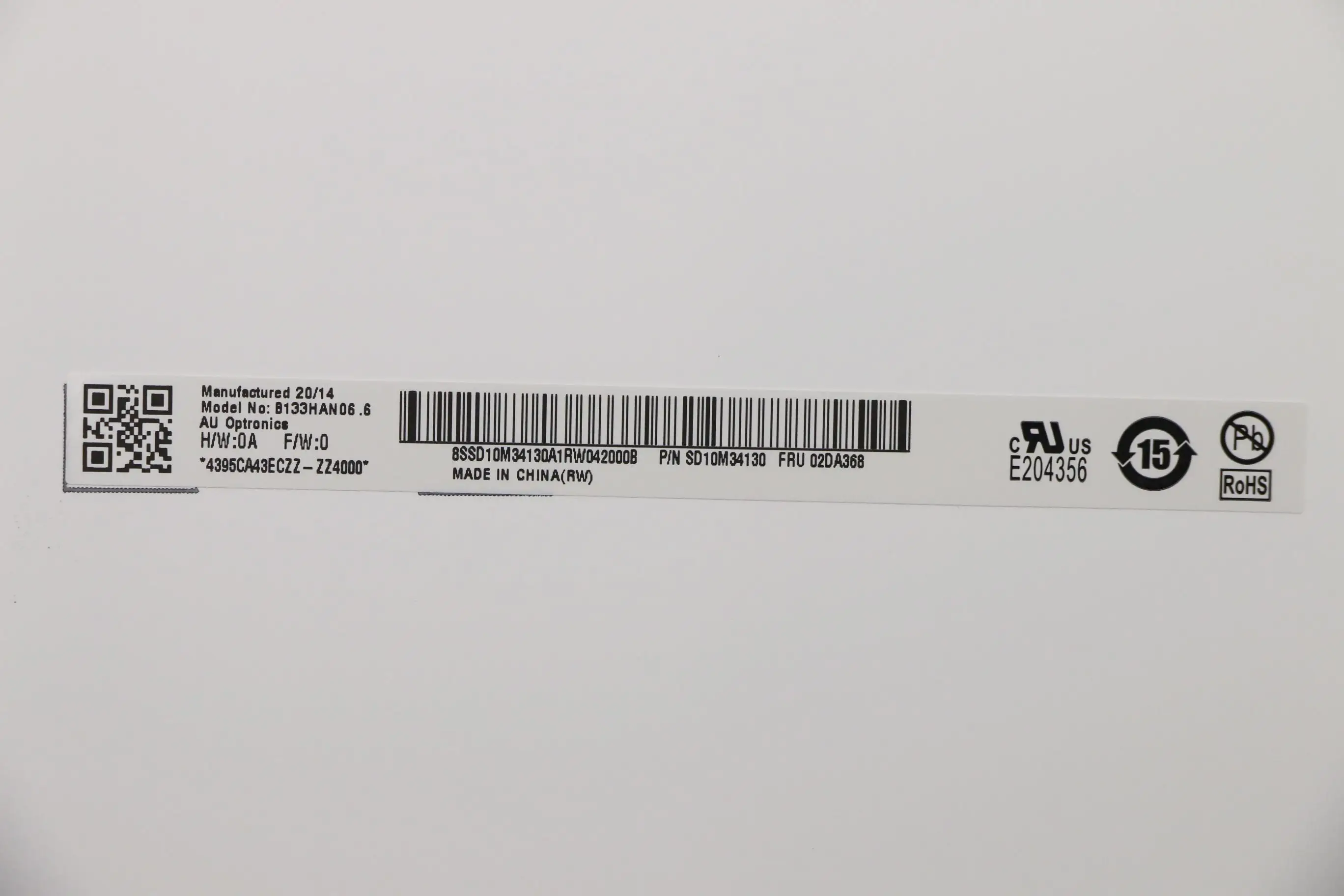 

New and Original for Lenovo ThinkPad L13 Laptop LCD screen FHD IPS Non-touch 02DA368