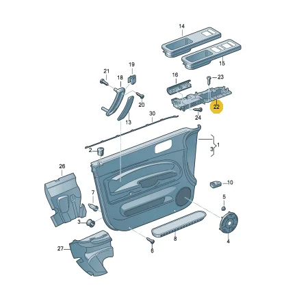 CAR Master door handle Window Switch panel  Bracket For VW  Passat B5 1998-2005  3B1 867 179 B 3B1867179B