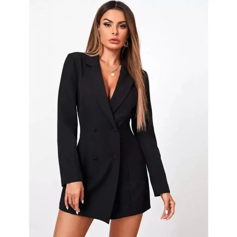 

Women's Pure Color Suit Dr Casual Sportswear Seven Sve Length Autumn Season New Sle IFR3933 Brand Unbranded