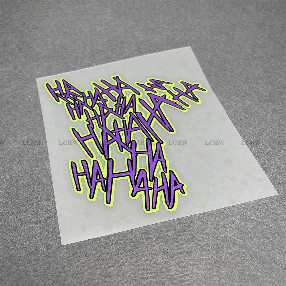 Car Stickers Classic HAHAHA Joker Decal Motor Helmet Cycling Race Auto Window Body Graphic view 2