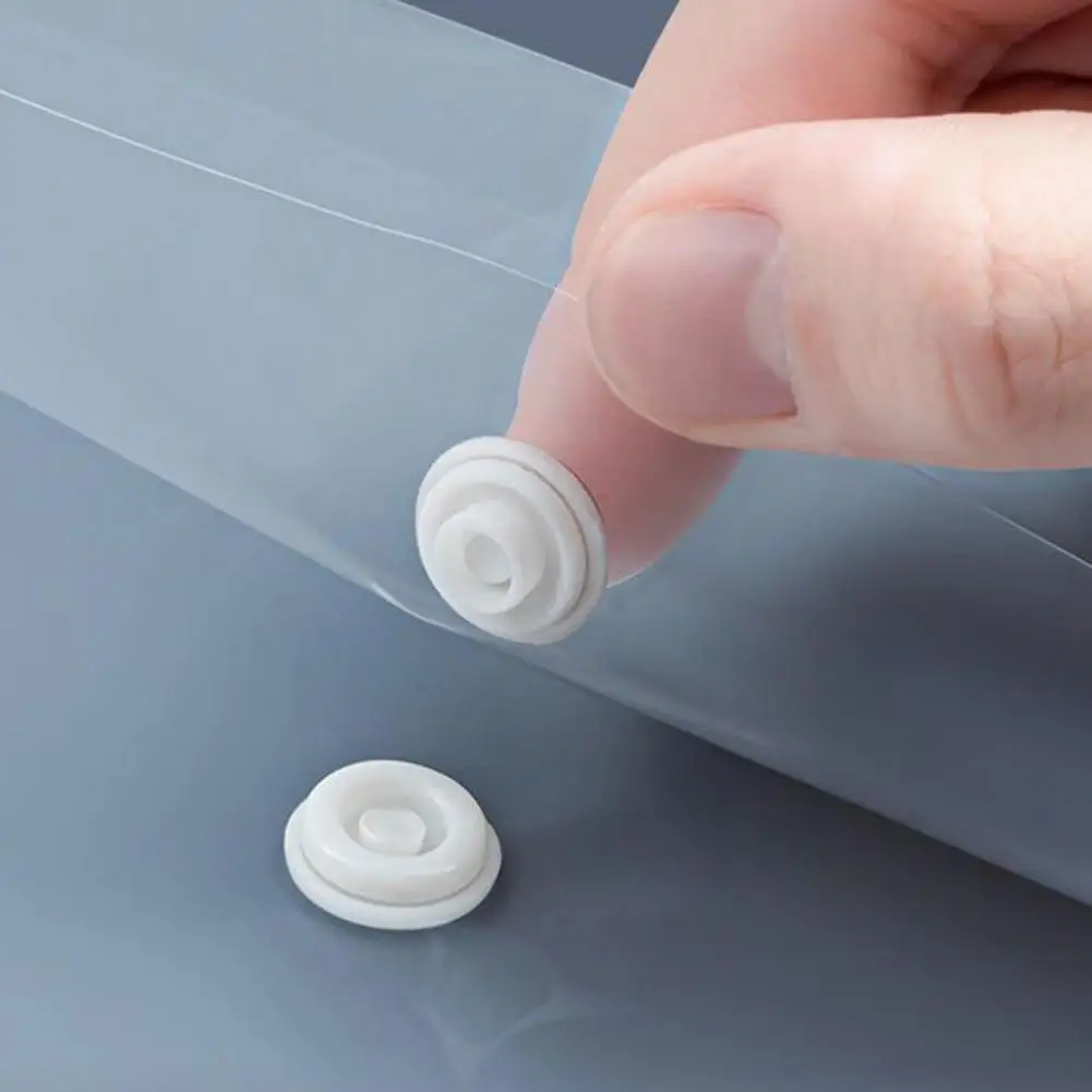 5Pcs A4 Pieces/Set File Bag Transparent Document Closure FolderFiling Products Button Folder Bag Office School Supplies