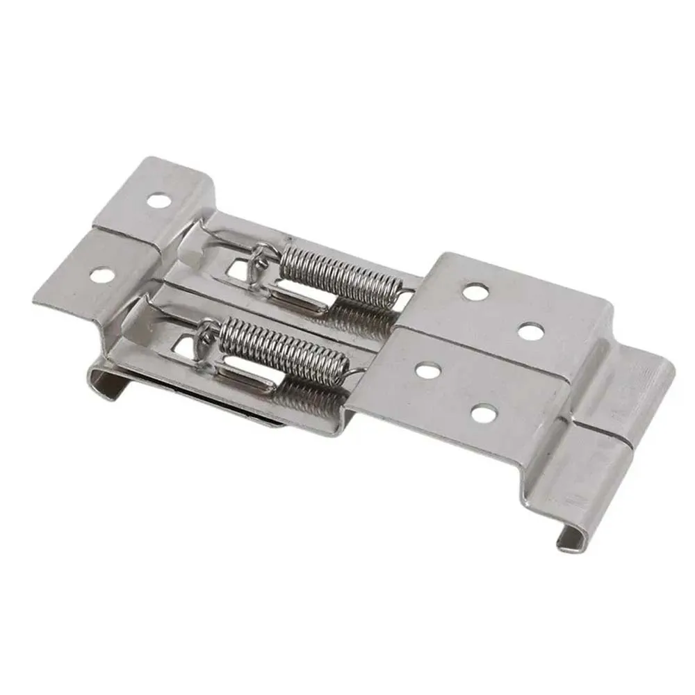 European Car License Plate Frame Holder, Trailer Number Plate Clips, Spring Loaded, Stainless Steel Bracket