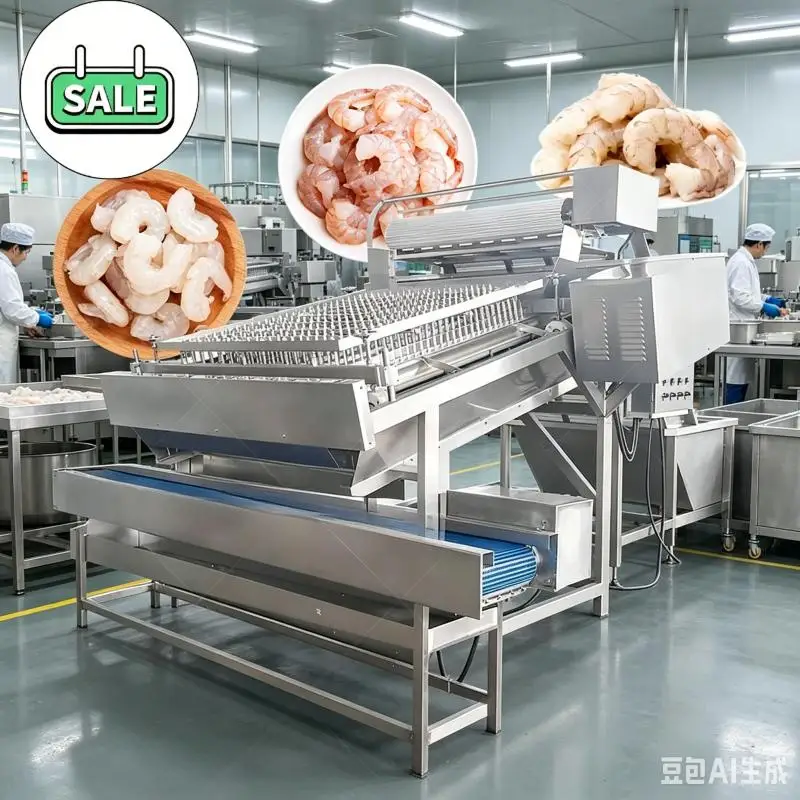 High Capacity Automatic Shrimp Peeling Machine Industrial Shrimp Peeling Machine Shrimp Shell Remover Customized