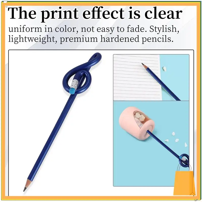 L52A-lápices de notas para estudiantes, lápices de notas musicales con borrador, lápices musicales coloridos, lápiz doblado de clave de sol de madera