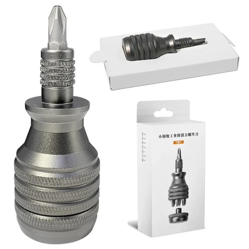 Präzisionsgriff aus Aluminiumlegierung für Schaft, 1/4 Zoll Bits, bequemer Mini-Schraubendreher, 6,35 mm Halter, Reparatur, offene Werkzeuge, professionell