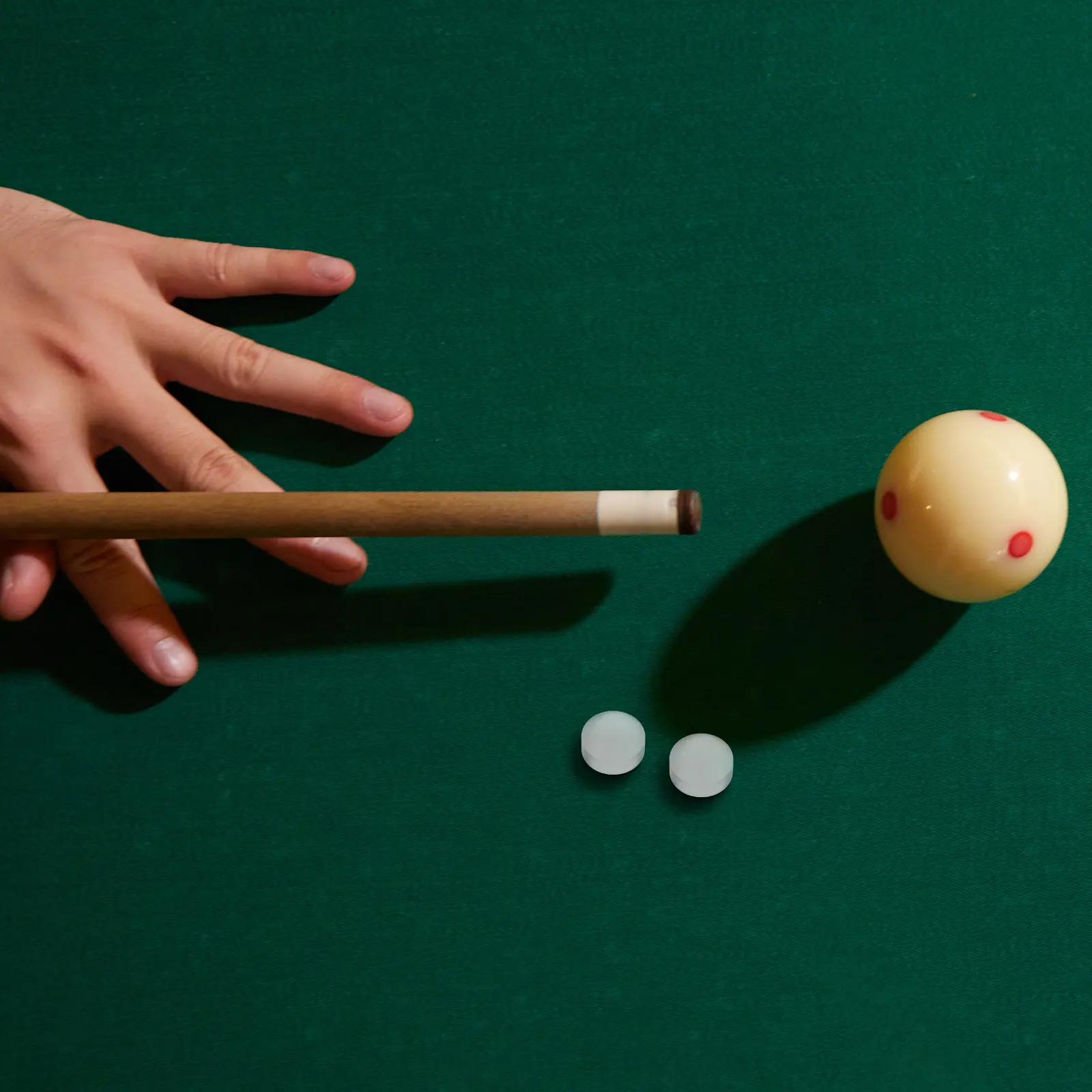 

2Pcs Premium Billiard Cue Tips Replacement Pool Stick Tips Sturdy Deformation-Resistant Long-Lasting Control Ball