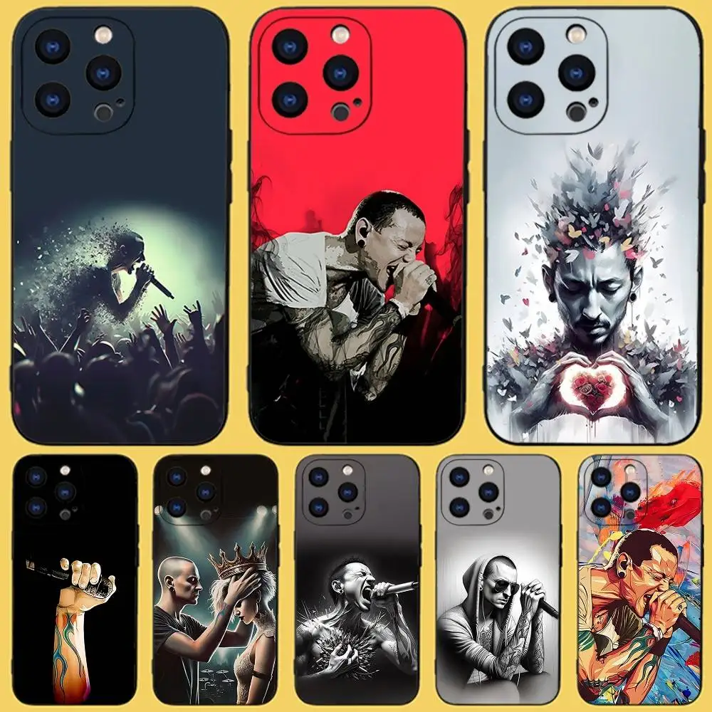 

C-Chester Rock Bennington Phone Case For iPhone 17,16,15,14,13,12,11,Pro,Max,Plus,X,XS,SE4,E,Mini,Soft Black Case