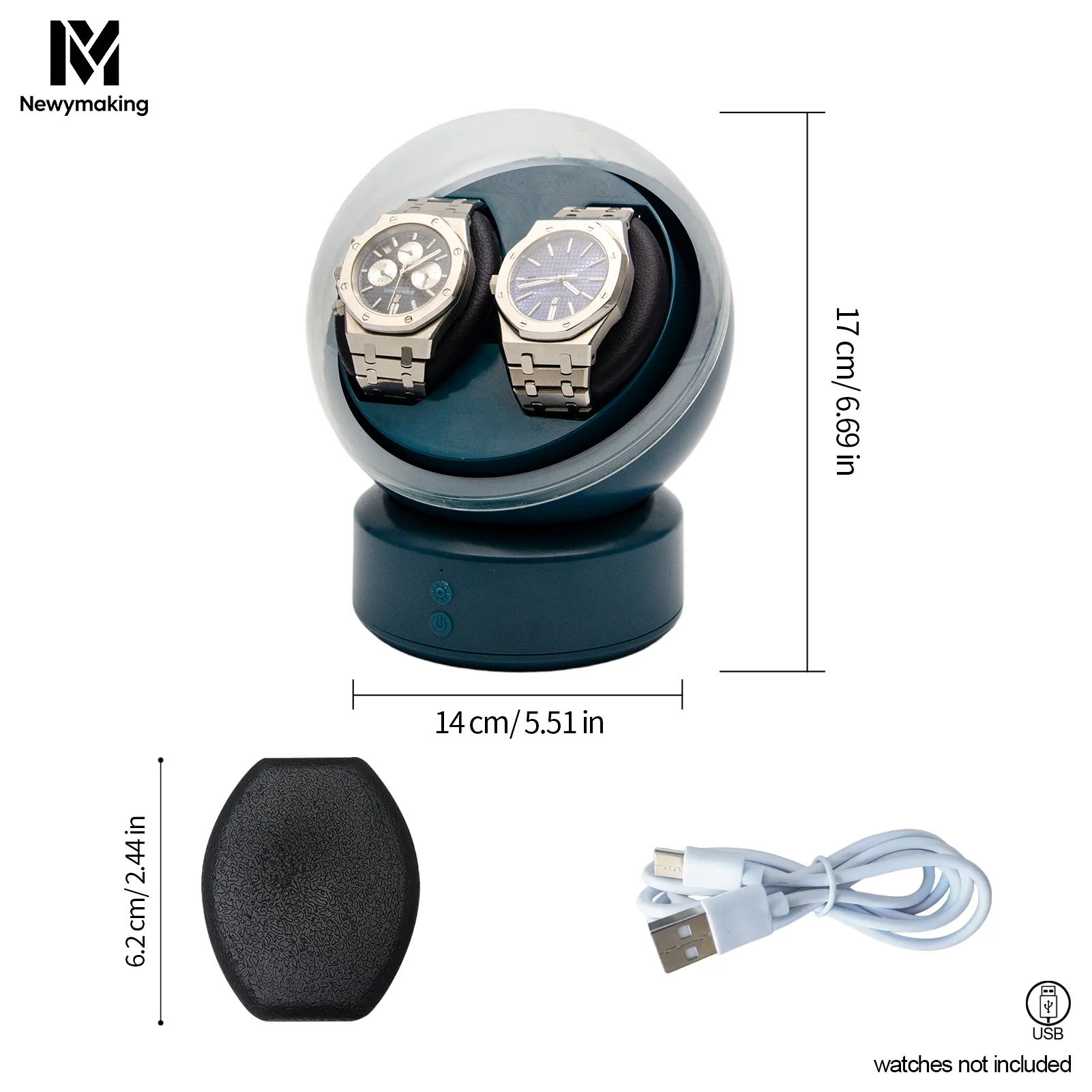 Dubbele horlogeopwinder voor a - Watch Winder Automatic Dual Watch Box recensie en prijs