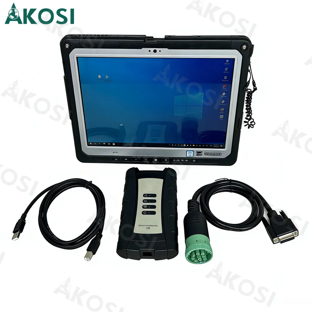 V5.3 Electronic Data Link EDL V3 Diagnostic Adapter Service EDL v3 Advisor construction Agricultrue diagnotic tool+CF33 tablet