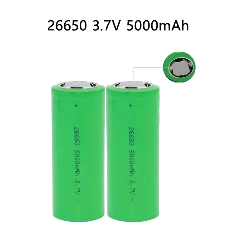 

3.7V 5000mAh Rechargeable Battery for Flashlight Power Bank Electric Vehicle Original High Quality Lithium Ion Batteries 26650