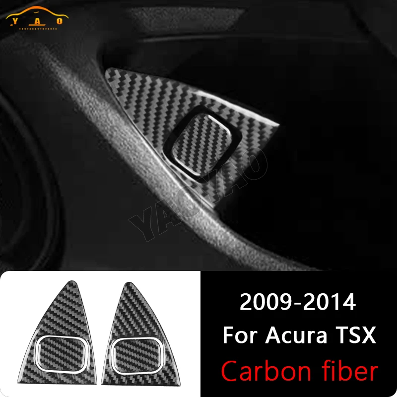 

Car Sticker For Acura TSX 2009-2014 Carbon Fiber Car Door Rear Trunk Switch Panel Trim Cover Accessories