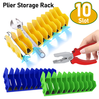 1/2pcs Plier Storage Rack Anti Slip Detachable Pliers Cutter Storage Rack With 10 Slots Wrench Organizer for Garage and Workshop
